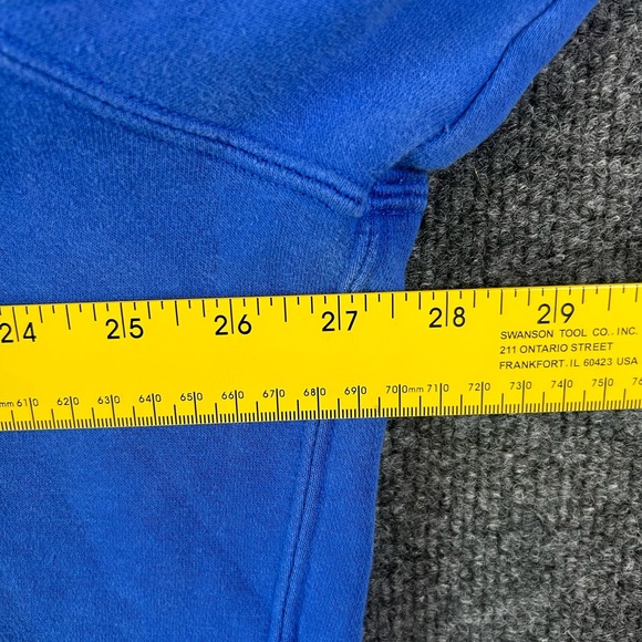 Nike Hoodie Men's 2XL Blue Double Swoosh Pullover Sweatshirt 804656-480 READ - Picture 6 of 12